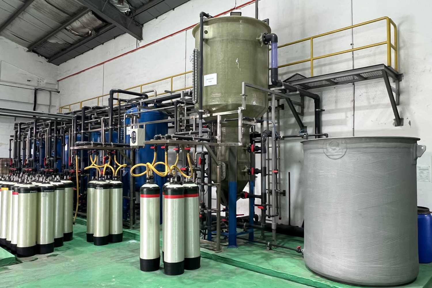 Ion exchange regeneration plant