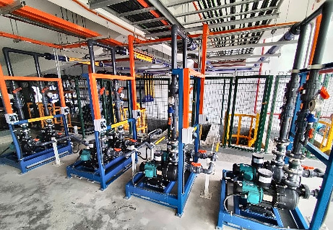 Wastewater transfer pump skids